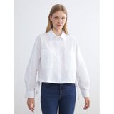 Lc Waikiki Yeni Sezon Oversize Poplin Kadın Gömlek - 42 - Beyaz