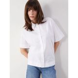 Lc Waikiki Yeni Sezon Oversize Poplin Kadın Gömlek - XL - 2XL - Beyaz