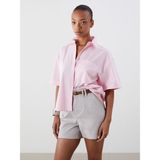 Lc Waikiki Yeni Sezon Oversize Poplin Kadın Gömlek - XS - Pembe