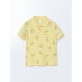 Lc Waikiki Yeni Sezon Polo Yaka Baskılı Penye Erkek Bebek Tişört - Sarı - 2 - 3 Yaş