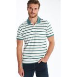 Lc Waikiki Yeni Sezon Polo Yaka Çizgili Erkek Tişört - Petrol - 2XL