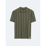 Lc Waikiki Yeni Sezon Polo Yaka Cizgili Erkek Tisort - S5EJ99Z8 - XS - Haki