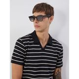 Lc Waikiki Yeni Sezon Polo Yaka Çizgili Erkek Tişört - Siyah - 2XL