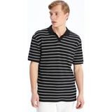 Lc Waikiki Yeni Sezon Polo Yaka Çizgili Erkek Tişört - Siyah - M