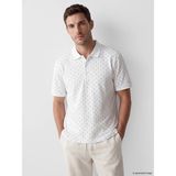 Lc Waikiki Yeni Sezon Polo Yaka Desenli Erkek Tişört - 6XL - Buxe Beyazı