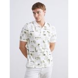 Lc Waikiki Yeni Sezon Polo Yaka Desenli Pike Erkek Tişört - Yeşil - 2XL