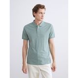 Lc Waikiki Yeni Sezon Polo Yaka Desenli Pike Erkek Tişört - Yeşil - M