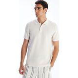 Lc Waikiki Yeni Sezon Polo Yaka Erkek Dokulu Tişört - Bej