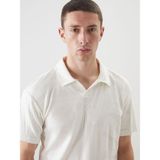 Lc Waikiki Yeni Sezon Polo Yaka Erkek Dokulu Tişört - Ekru - 2XL
