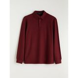Lc Waikiki Yeni Sezon Polo Yaka Erkek Sweatshirt - Bordo
