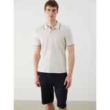 Lc Waikiki Yeni Sezon Polo Yaka Erkek Tişört - Bej - 2XL