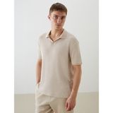 Lc Waikiki Yeni Sezon Polo Yaka Erkek Tişört - Bej - M