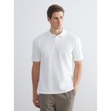 Lc Waikiki Yeni Sezon Polo Yaka Erkek Tişört - Ekru - 2XL