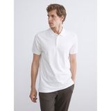 Lc Waikiki Yeni Sezon Polo Yaka Erkek Tişört - Ekru - 3XL