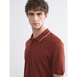 Lc Waikiki Yeni Sezon Polo Yaka Erkek Tişört - Kahverengi - XL