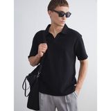Lc Waikiki Yeni Sezon Polo Yaka Erkek Tişört - Siyah - 2XL