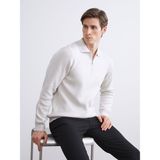 Lc Waikiki Yeni Sezon Polo Yaka Erkek Triko Kazak - Bej - XL