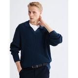 Lc Waikiki Yeni Sezon Polo Yaka Erkek Triko Kazak - Petrol - 3XL - 4XL