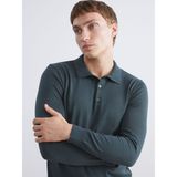 Lc Waikiki Yeni Sezon Polo Yaka Erkek Triko Kazak - Yeşil - M