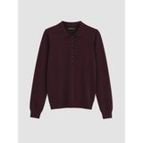Lc Waikiki Yeni Sezon Polo Yaka Kadın Triko Kazak - Bordo - 3XL