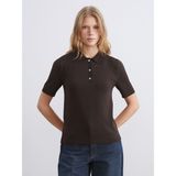 Lc Waikiki Yeni Sezon Polo Yaka Kadın Triko Kazak - Kahverengi - XS