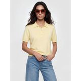 Lc Waikiki Yeni Sezon Polo Yaka Kadın Triko Kazak - Mat Sarı - XS