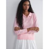 Lc Waikiki Yeni Sezon Polo Yaka Kadın Triko Kazak - Pembe