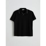 Lc Waikiki Yeni Sezon Polo Yaka Kısa Kollu Basic Erkek Tişört - Siyah - XL