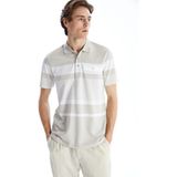 Lc Waikiki Yeni Sezon Polo Yaka Kisa Kollu Cizgili Pike Erkek Tisort - S5AC57Z8 - 3XL - Bej