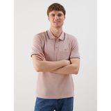 Lc Waikiki Yeni Sezon Polo Yaka Kısa Kollu Erkek Dokulu Tişört - Bej - 2XL