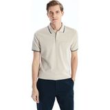 Lc Waikiki Yeni Sezon Polo Yaka Kisa Kollu Erkek Dokulu Tisort - S52872Z8 - 2XL - Bej
