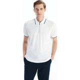 Lc Waikiki Yeni Sezon Polo Yaka Kısa Kollu Erkek Tişört - Beyaz - 2XL