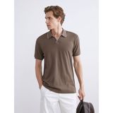 Lc Waikiki Yeni Sezon Polo Yaka Kısa Kollu Erkek Tişört - Kahverengi - XL