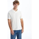Lc Waikiki Yeni Sezon Polo Yaka Kisa Kollu Erkek Tisort - S52832Z8 - Ekru - XL