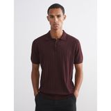 Lc Waikiki Yeni Sezon Polo Yaka Kısa Kollu Erkek Triko Kazak - Bordo - 2XL