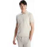 Lc Waikiki Yeni Sezon Polo Yaka Kisa Kollu Erkek Triko Kazak - S54334Z8 - Bej - XL
