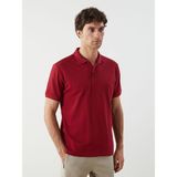 Lc Waikiki Yeni Sezon Polo Yaka Kısa Kollu Pike Erkek Tişört - Bordo - M