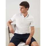 Lc Waikiki Yeni Sezon Polo Yaka Kısa Kollu Pike Erkek Tişört - Ekru - XL