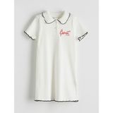 Lc Waikiki Yeni Sezon Polo Yaka Kız Çocuk Kaşkorse Elbise - 9 - 12 Ay - Ekru