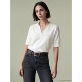 Lc Waikiki Yeni Sezon Polo Yaka Oversize Kadın Triko Kazak - Ekru - XL