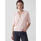 Lc Waikiki Yeni Sezon Polo Yaka Oversize Kadın Triko Kazak - Pembe