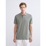 Lc Waikiki Yeni Sezon Polo Yaka Penye Erkek Tişört - Haki - M