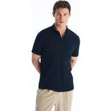 Lc Waikiki Yeni Sezon Polo Yaka Penye Erkek Tişört - Lacivert - M