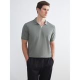 Lc Waikiki Yeni Sezon Polo Yaka Pike Erkek Tişört - Haki - 3XL