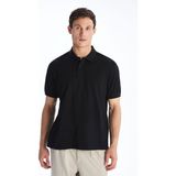 Lc Waikiki Yeni Sezon Polo Yaka Pike Erkek Tişört - Siyah - 2XL