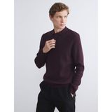 Lc Waikiki Yeni Sezon Polo Yaka Uzun Kollu Erkek Triko Kazak - Bordo - 3XL