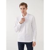 Lc Waikiki Yeni Sezon Polo Yaka Uzun Kollu Pike Erkek Tişört - Beyaz - 2XL