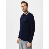 Lc Waikiki Yeni Sezon Polo Yaka Uzun Kollu Pike Erkek Tişört - Lacivert - M
