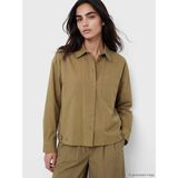 Lc Waikiki Yeni Sezon Poplin Oversize Kadın Gömlek - 3XL - Zeytin Yeşili