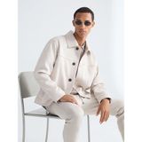 Lc Waikiki Yeni Sezon Rahat Kalıp Erkek Süet Mont - 2XL - Bej